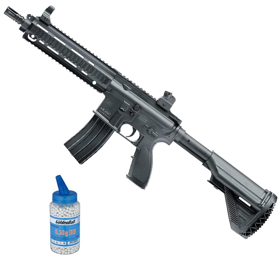 Heckler & Koch 416D elettrico | Fucile Airsoft (pallini in PVC) Calibro 6 mm + bottiglia 1000 pallini 0,20 g. (Potenza: 0,5 joule)