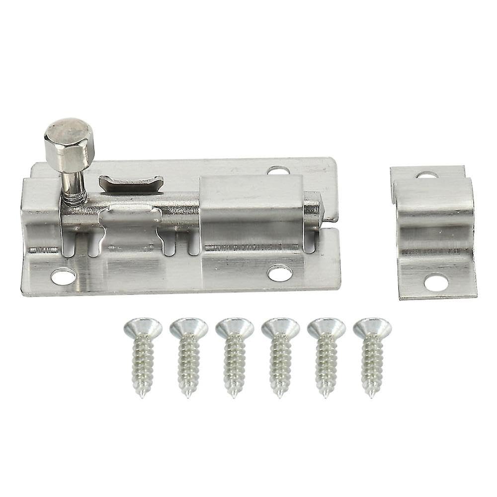 Joyhappst Image Color Door Lock Slide Bolt For Bathroom, Toilet, Shed, Bedroom, Furniture Catch Latch Easy Fit
