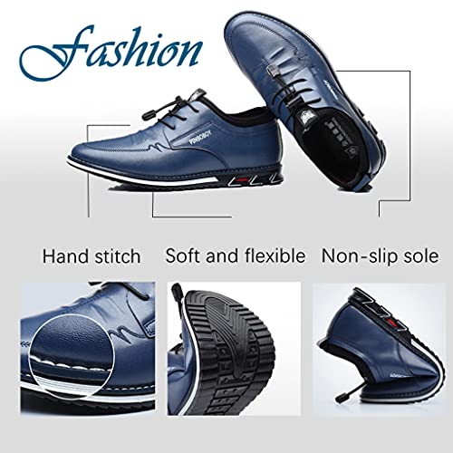 Veslesth Men Casual Luxury Sneakers Leather Loafers Comfort Walking Shoes Fashion Driving Shoes for Male Business Work Office Dress Outdoor2