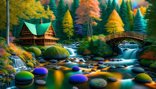 Tableau sur toile paysages bucoliques GerRit une touche de sérénité pour votre maison