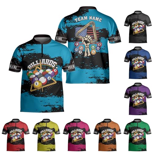 3D billiard haut men t-shirt classique de sport avec impression HD