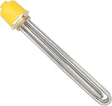 Thermal Electric Resistance 220V Heating Element Electric Immersion Resistance Water Tank Stainless Steel Tubular Heating (2" L350mm 6KW 220V)