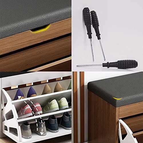Meuble à chaussures avec banc 150kg de charge pour optimiser l'espace
