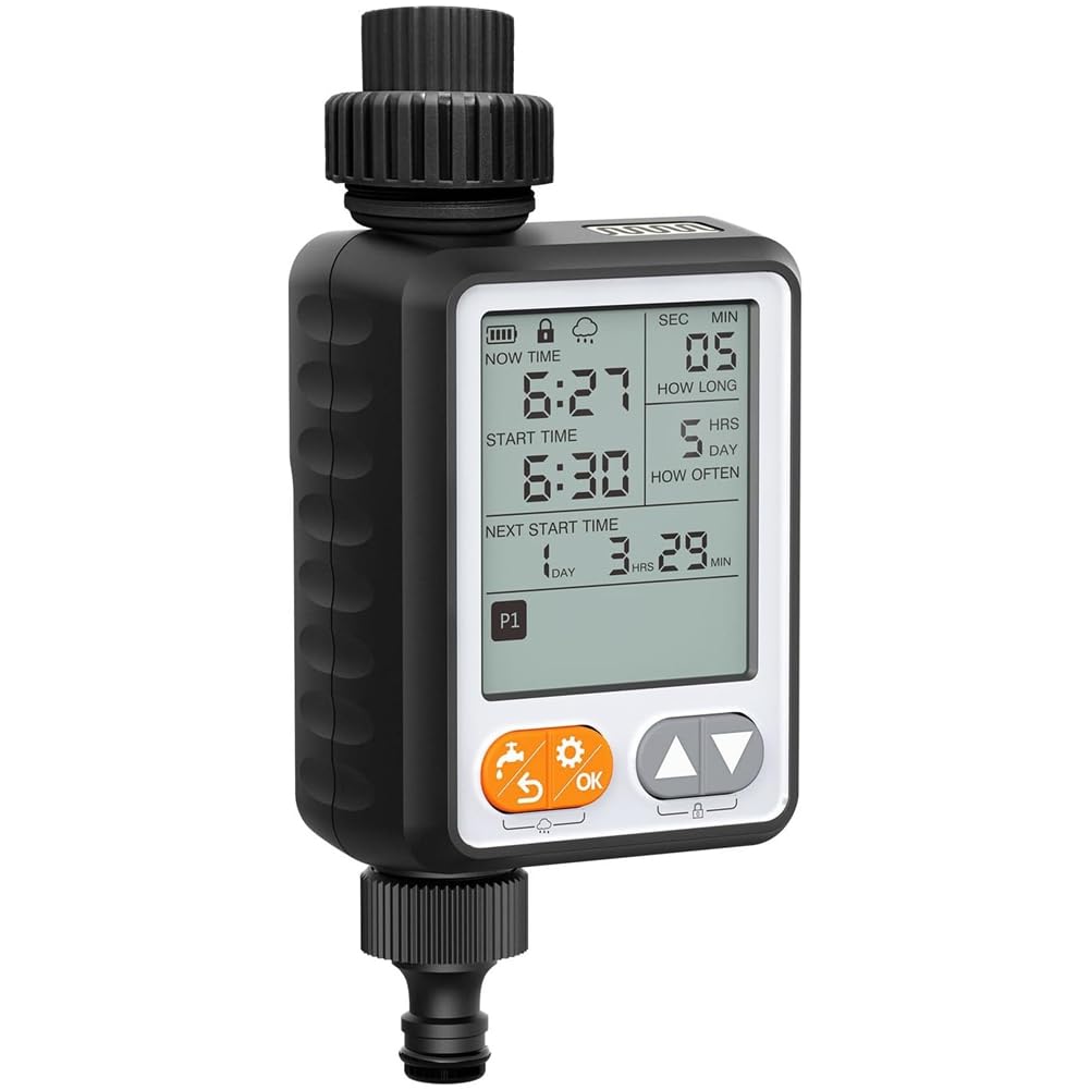 Oewwthy Programmable Sprinkler Timer Waterproof Lcd Programs Drip Irrigation Timer For Outdoor