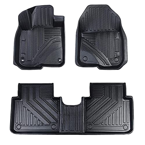 Aiqiying All Weather Floor Mats for Honda CRV,Front & Rear 2 Rows Floor Liner Full Set Custom Fit for 2017 2018 2019 2020 2021 CR-V, Not for Hybrid â€¦