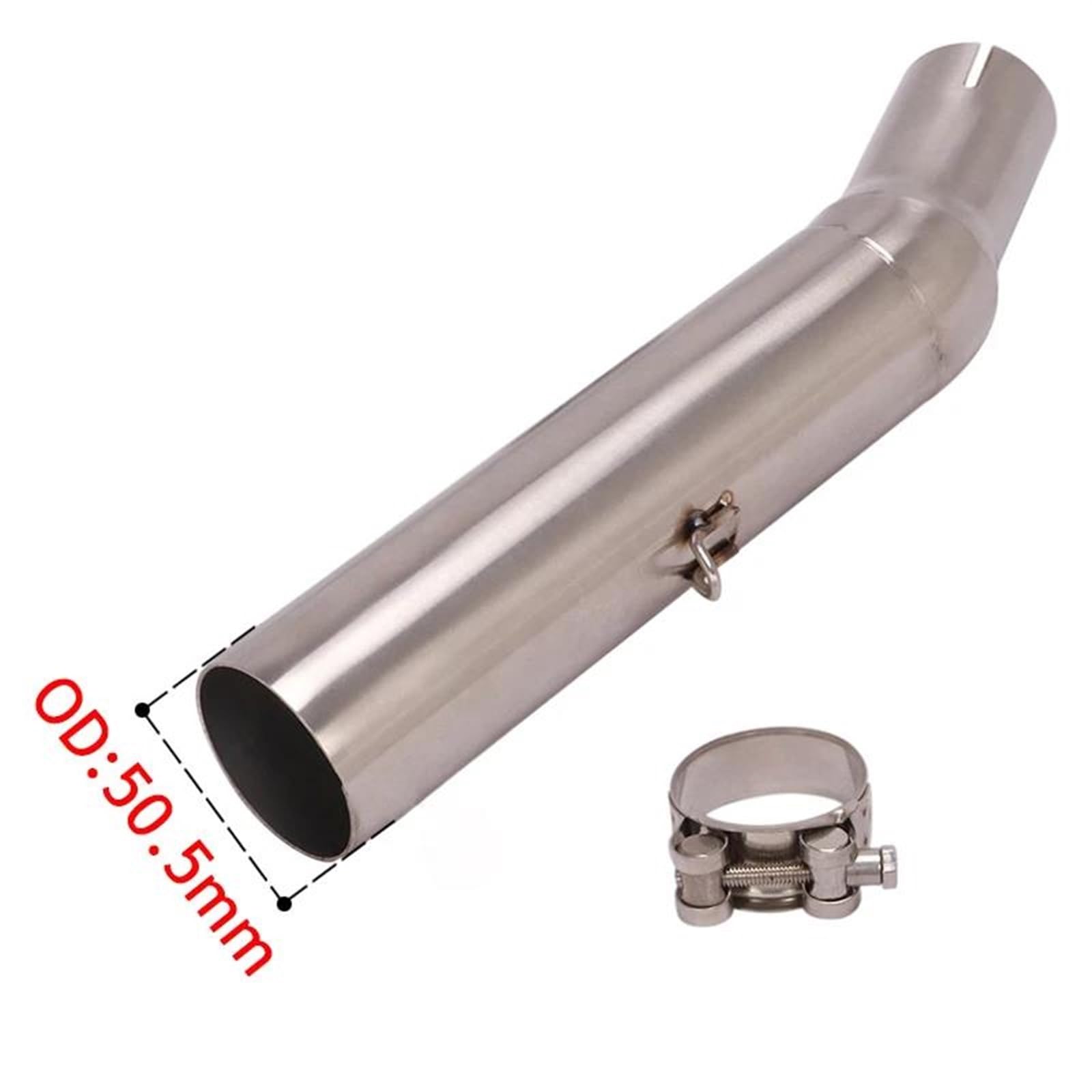 SYLTER Tubo Centrale Moto Slip On per XG250 per Tricker Forcella di Scarico Moto interfaccia Tubo di Collegamento Anteriore modificata 51mm Tubo Centrale Scarico Moto