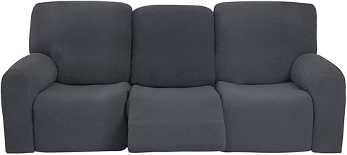 Funda de sofá impermeable para sillón reclinable 8 piezas funda elástica para sofá de 3 plazas con correas elásticas protector de muebles