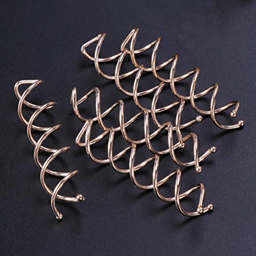 Minkissy Spiral Bobby Hairpins Spin Pins for Hair 20pcs Bun Twist Screw Hair Clip Blonde Updo hair Accessories Messy Bun Tool (Rose Gold) - Image 4