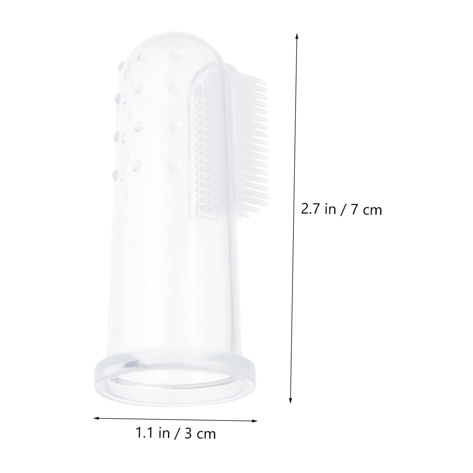 WOONEKY Lot De 30 Brosses À Dents En Silicone Souple Pour Chiens