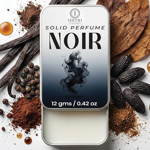 Image of Solid Perfume |Ispahan&Noir Alcohol Free Wax Perfume Balm, Long Lasting | Pocket Tin 12g, Pack Of 2| Non Greasy Smooth Glide, Travel Friendly Men And Women