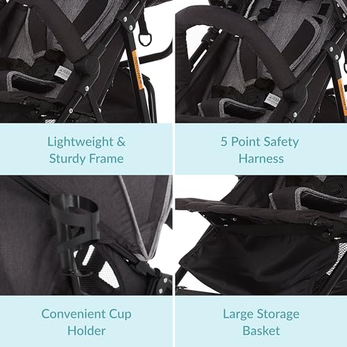 Dream On Me Lichtgewicht kinderwagen voor baby's - Afbeelding 6