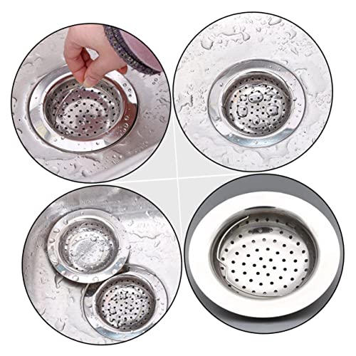 Coladores para fregadero de acero inoxidable SHINEOFI 2 piezas miniatura 3