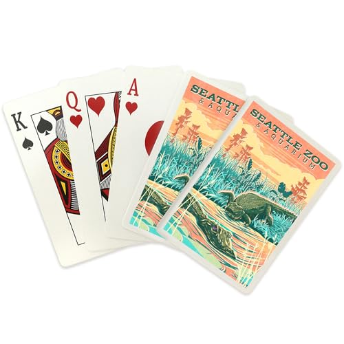 Baraja de cartas tamaño póker con arte vintage miniatura 2