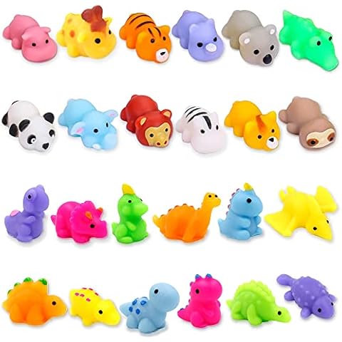 Chennyfun Mochi Squishy Toys - 24PCS Random Mini Animal Squishy Toys Mochi Squishies Party Favors for Kids and Soft Fidget Toys Stress Reliever for Children - Party Bag Fillers for Boys Girls Cover