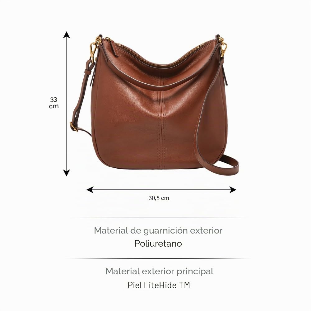 Fossil Jolie, Hobo para Mujer, 30.48 cm x 12.7 cm x 33.02 cm