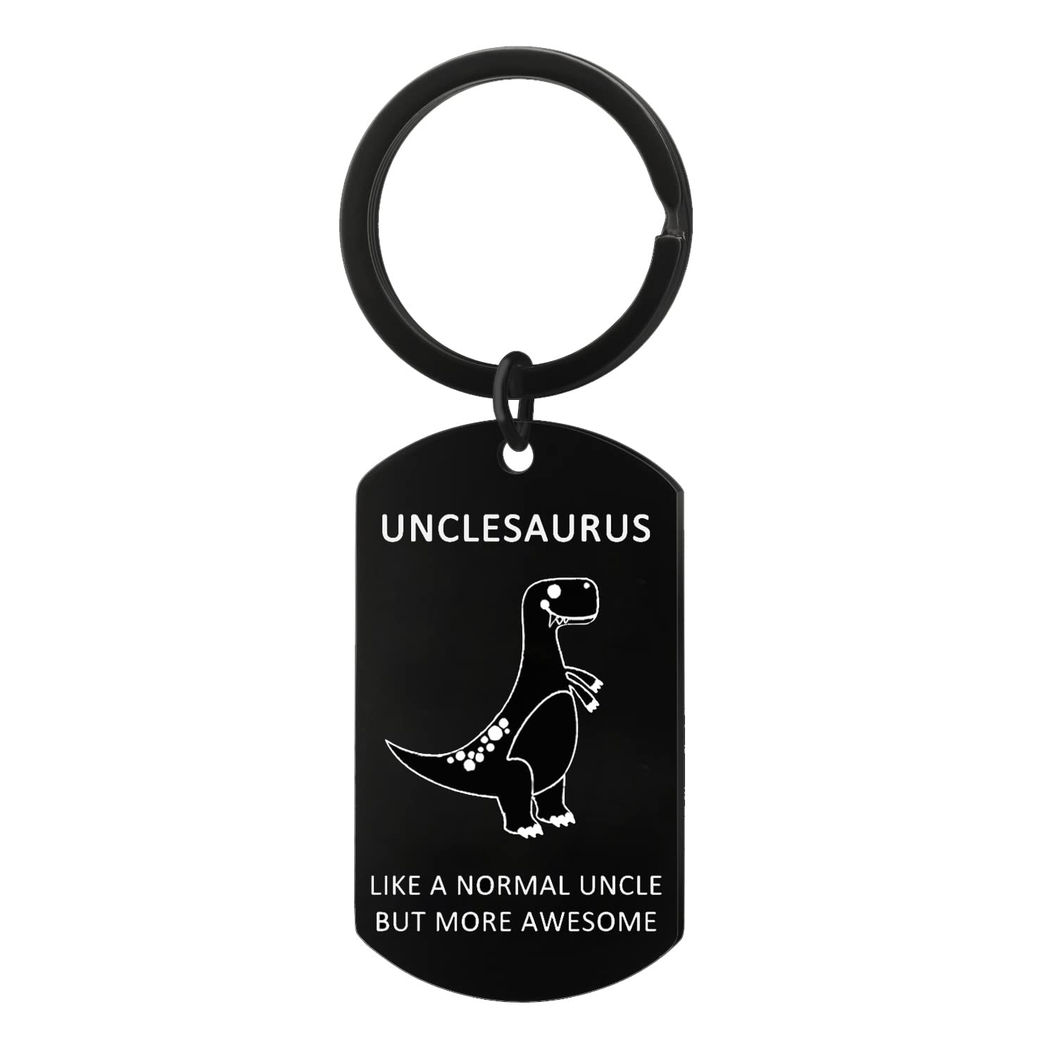 Nzztont Uncle Gifts: Dinosaur Unclesaurus Keychain for Uncle from Niece or Nephew