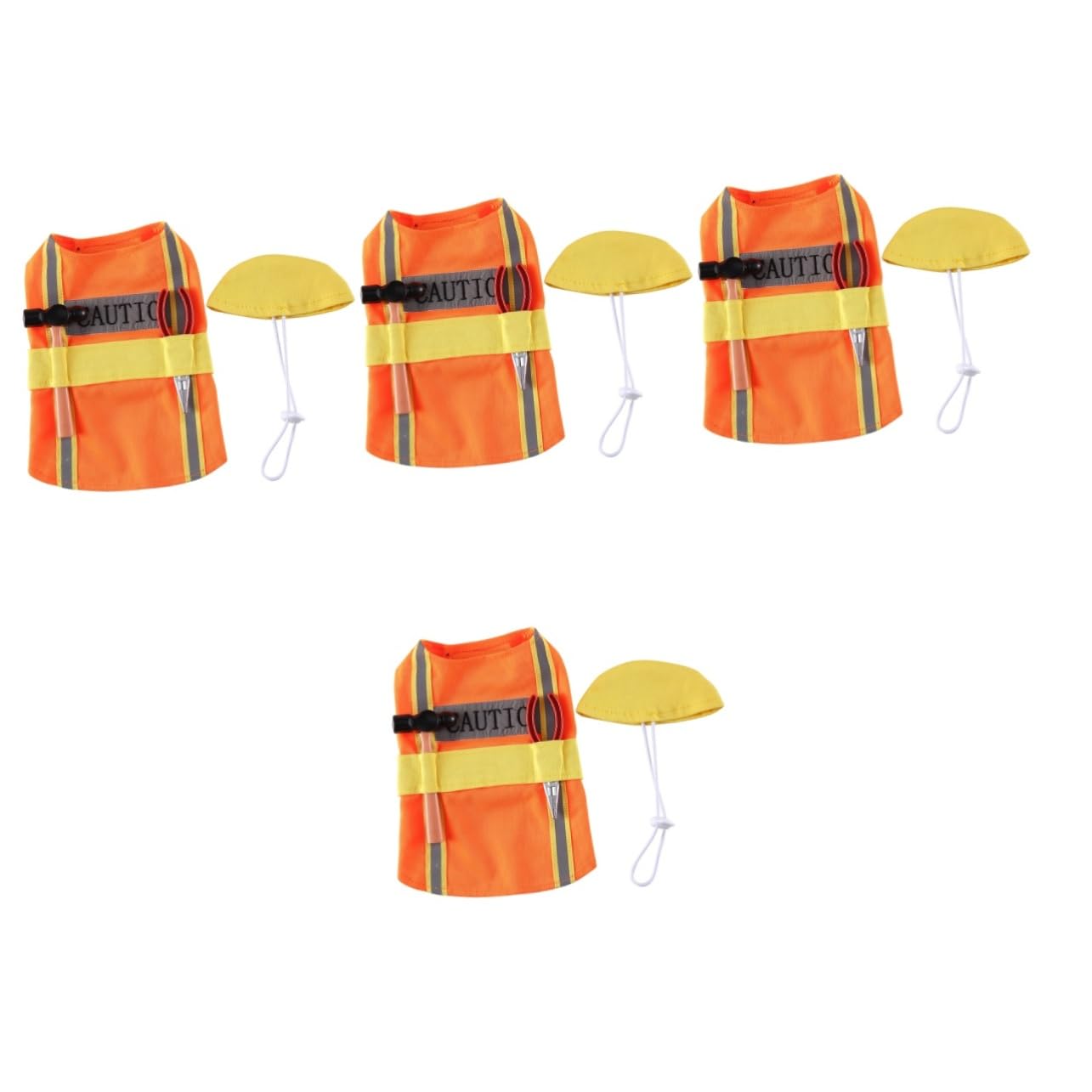 BESPORTBLE 4pezzi Costume Per Cani Adorabile Poliestere Outfit Decorativo Per Feste Per Compleanni e Servizi Fotografici