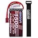 AWANFI 2S Lipo Battery Pack 7.4V 1500mAh 45C Rechargeable RC Battery Pack with Deans T Plug for RC Cars RC Boats RC Truck Helicopter Drone Hobby(2 Pack)