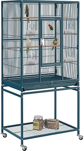 Bird Cage Stand with Storage: Which 5 Will Transform Your Space? 8 Yaheetech 54inch Metal Large Parrot Parakeet Flight Bird Cage w/Rolling Stand for Small Parrots Cockatiel Sun Parakeet Green Cheek Conure Lovebird Budgie Finch Canary