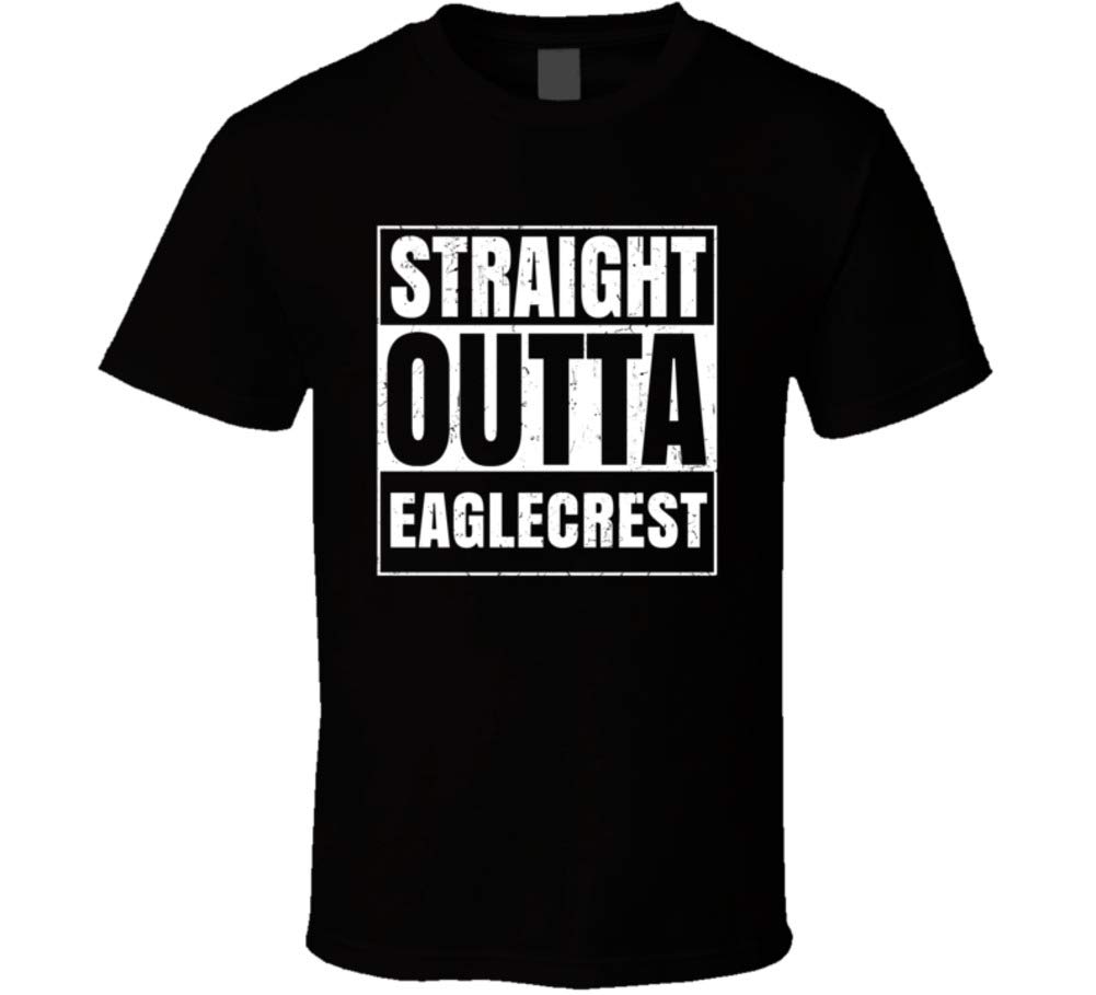 SHAMBLES TEES Straight Outta Eaglecrest High School Funny Graduation Parody T Shirt