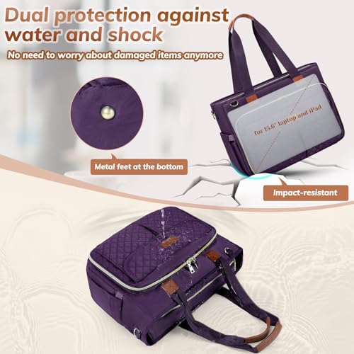 Bolso Tote RAINSMORE para Mujeres para Laptop 15.6 pulgadas miniatura 4