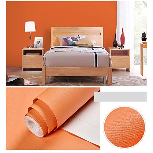 Pegatinas Pared Autoadhesivo, Impermeable PVC Vinilo Pegatina Muebles de Cocina Papel Tapiz de Color sólido, para sala de estar TV fondo de pared 0.6cm*5M (T)