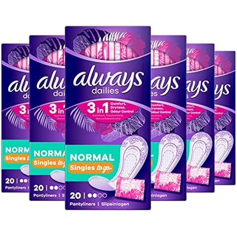 Always Dailies Unscented Pantyliners Pack of 6 Cover