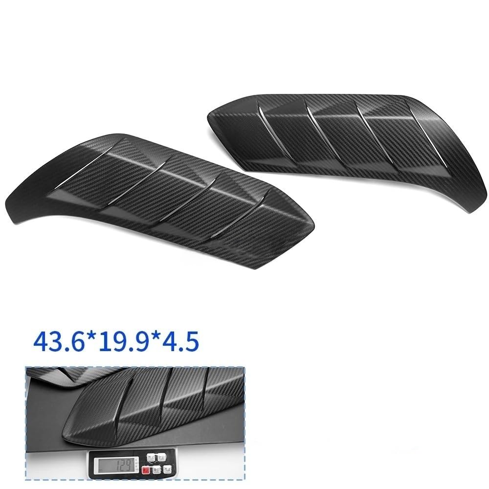Couverture Capot Fibre De Carbone Couvercle panneau d'admission flux d'air, 2 pièces, pour Ford Bronco Raptor 2021 – 2025, garde-boue latéral voiture(Matte Carbon)