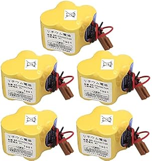 5-Pack BR-2/3AGCT4A 6V 4400mAh Replacement Battery for FANUC Controls A98L-0031-0025 CNC System