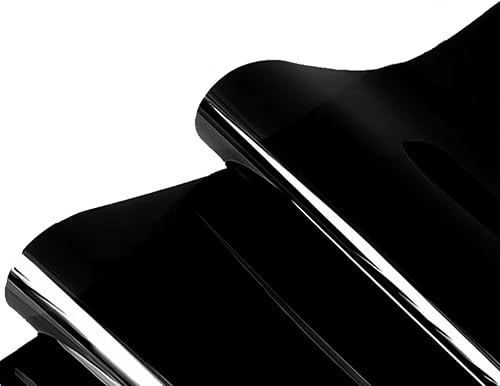 Black Aquarium Background Film, Static Cling PVC, 11.8" H × 39"…