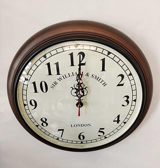 Buy Sir William & Smith London Decorative Wall Clock, 12-Inch