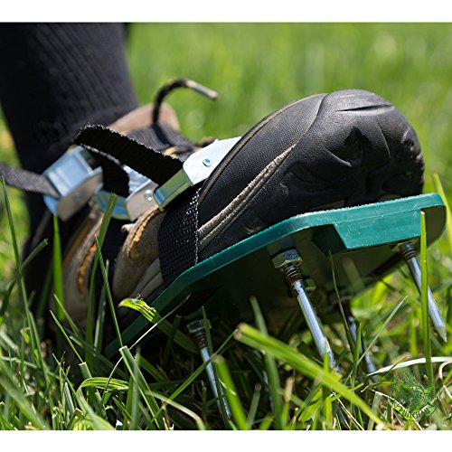 image for Punchau Lawn Aerator Shoes w/Metal Buckles and 3 Straps - Heavy Duty S
