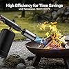 ThermoMaven Propane Torch with One-Touch Max Fire, Cooking Blow Torch Gun with a Safety Lock, Charcoal Lighter, Flame Thrower, Kitchen Food Torch Head for Grill, Sous Vide, BBQ (Tank Not Included) #4
