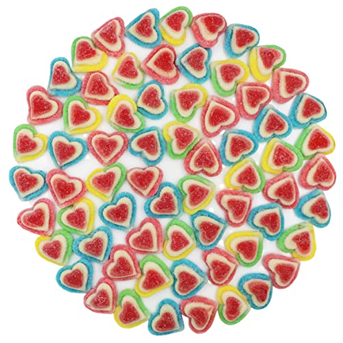 FirstChoiceCandy Sugared Rainbow Love Gummy Triple Hearts 2LB miniatura 4