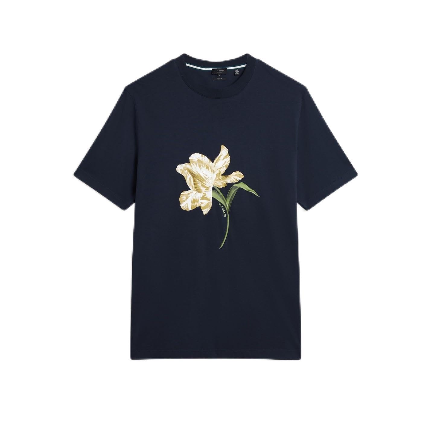 Ted Baker Men's Flower T-Shirt - Navy - XL (5)