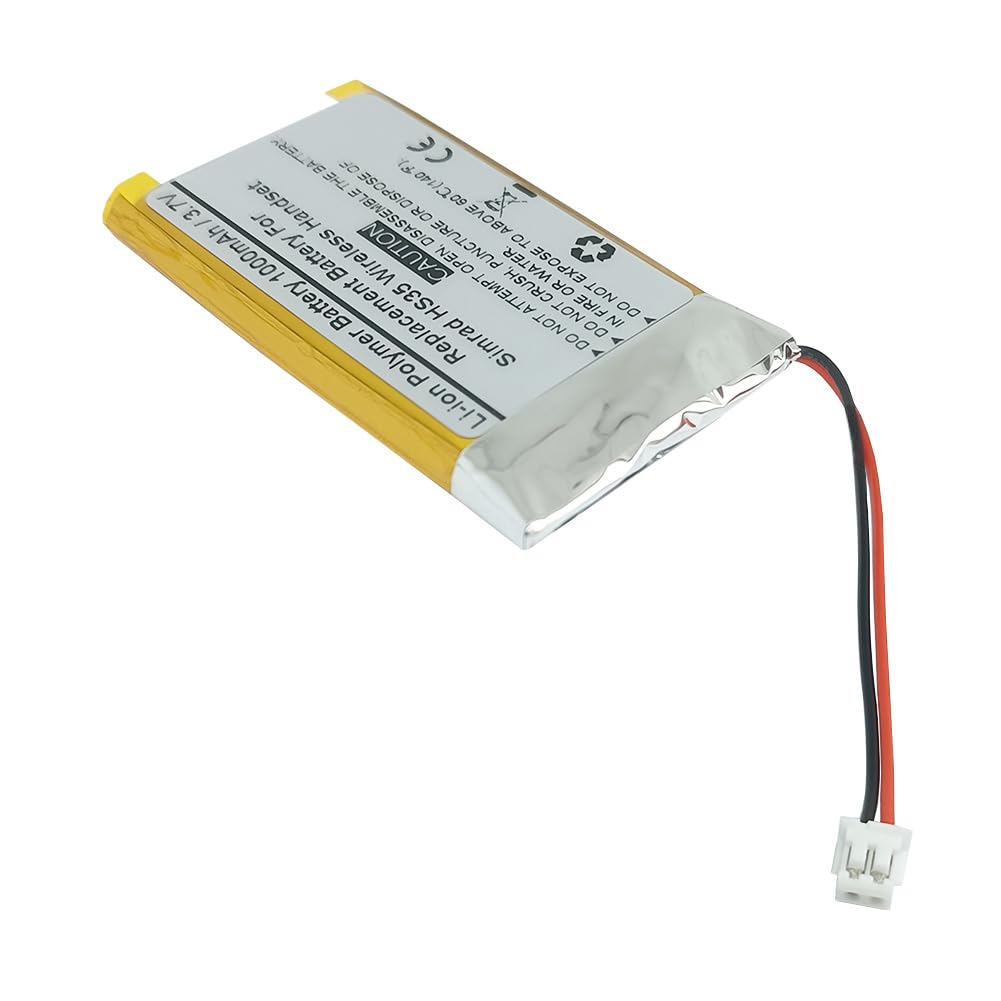 STARTONG 1000mAh 3.7V Replacement Battery Compatiable with Simrad HS35 Wireless Handset, AEC603048, SNO-603048PC-SI