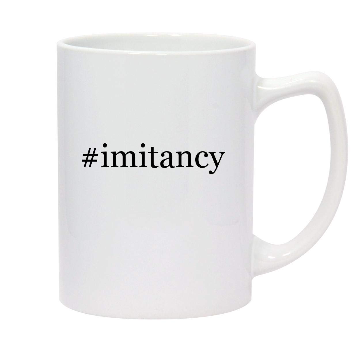 #imitancy - 14oz Hashtag White Ceramic Statesman Coffee Mug