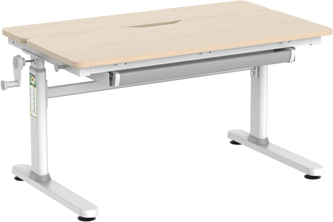 HOKO Schreibtisch Höhenverstellbar，Holz 100x60