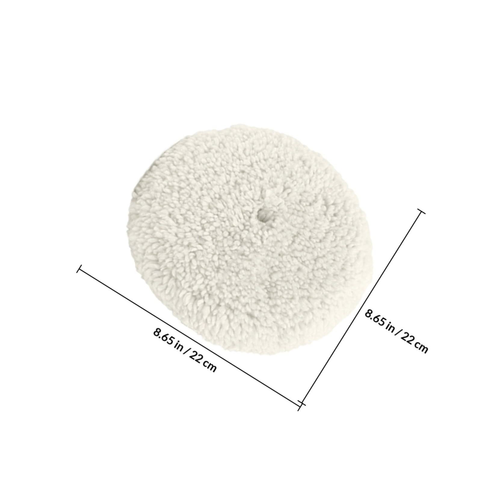 Alasum Tamponi per Lucidare Auto in Lana Bianca, Ruota Doppia Faccia, Migliora la Brillantezza senza Danneggiare la Vernice, per Lucidatura Dettagli Auto