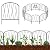 Decorative Garden Fence 24 Pack, 17in(H) x 27ft(L) No Dig Anti-Rust Metal Dog Fences for The Yard, Garden Fence Border for Landscape Yard Patio Outdoor Decoration, Dog Rabbit Stakes Defense,Arched