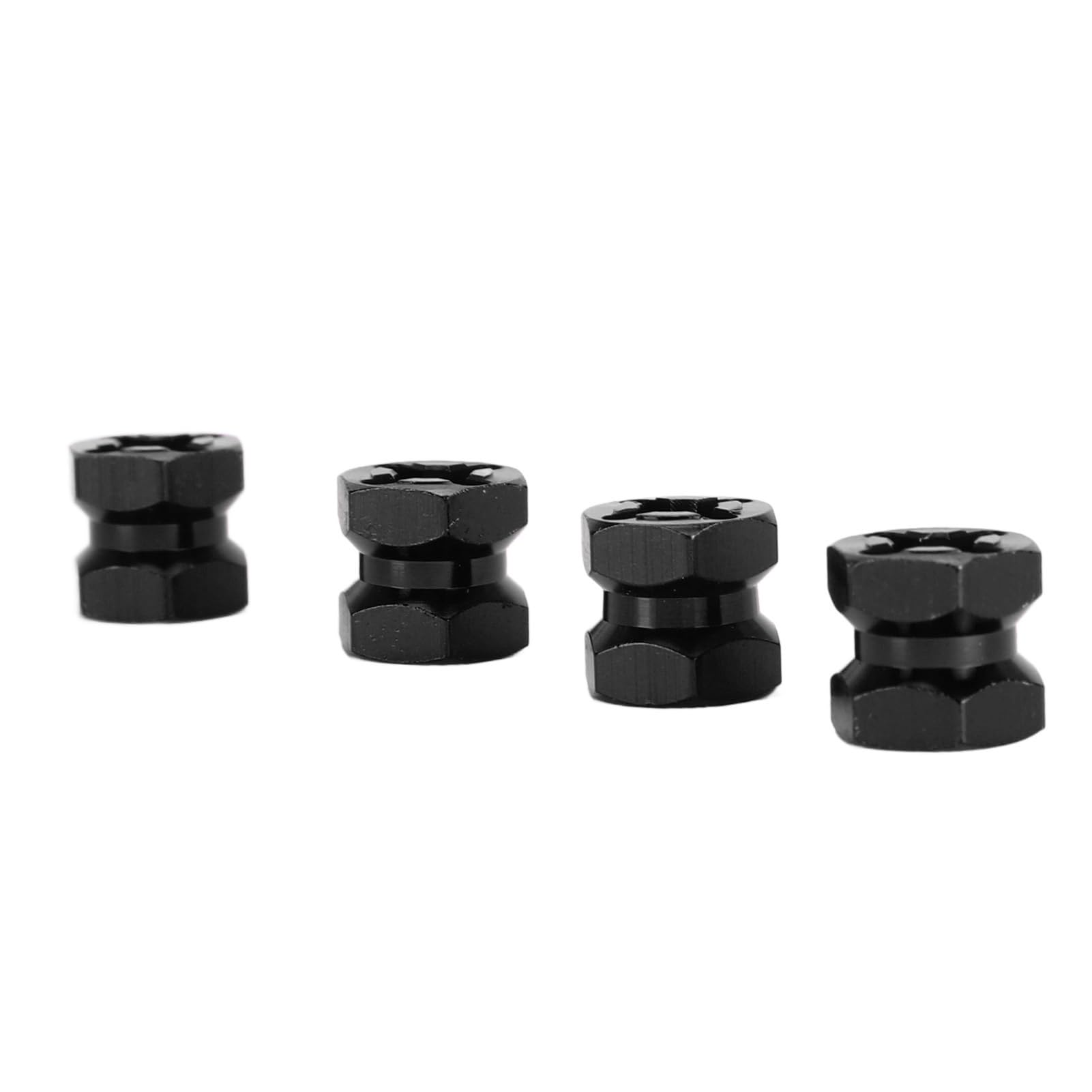 Culnflun Adaptador De Ruedas Hexagonal Para Coches RC 1/10 – 4 Piezas De Aleación De Aluminio De 12 Mm, Mejora La Estabilidad Y El Aspecto, Fácil Instalación, Color Rojo