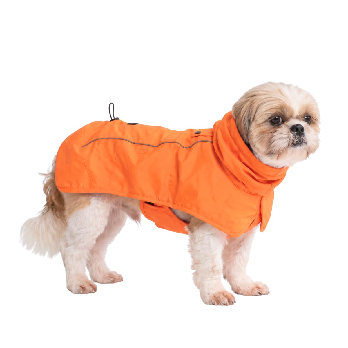 Spark Paws Dog Raincoat - Waterproof Rain Jacket w/Hood, Full Coverage