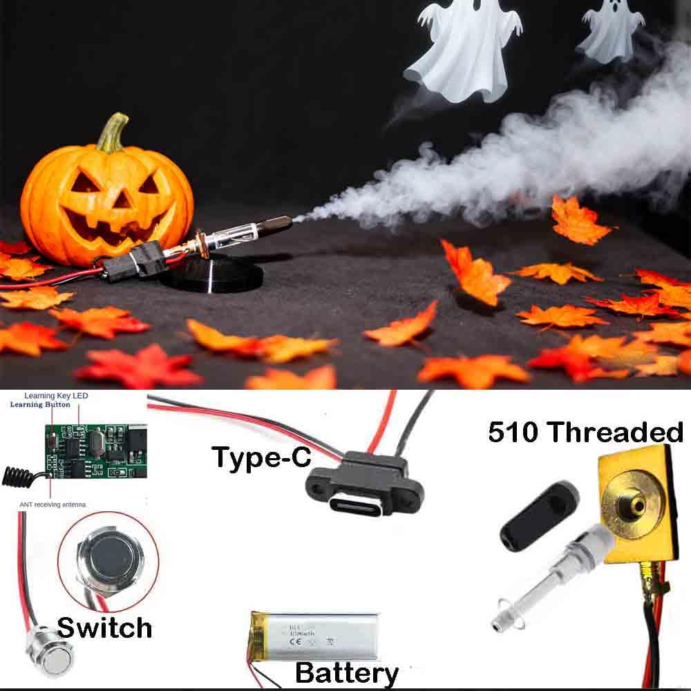 Mini macchina della nebbia portatile, macchina del fumo portatile con il telecomando senza fili di 10m per gli eventi all'aperto della fotografia, le feste del DJ, gli effetti della fase dell'interno,