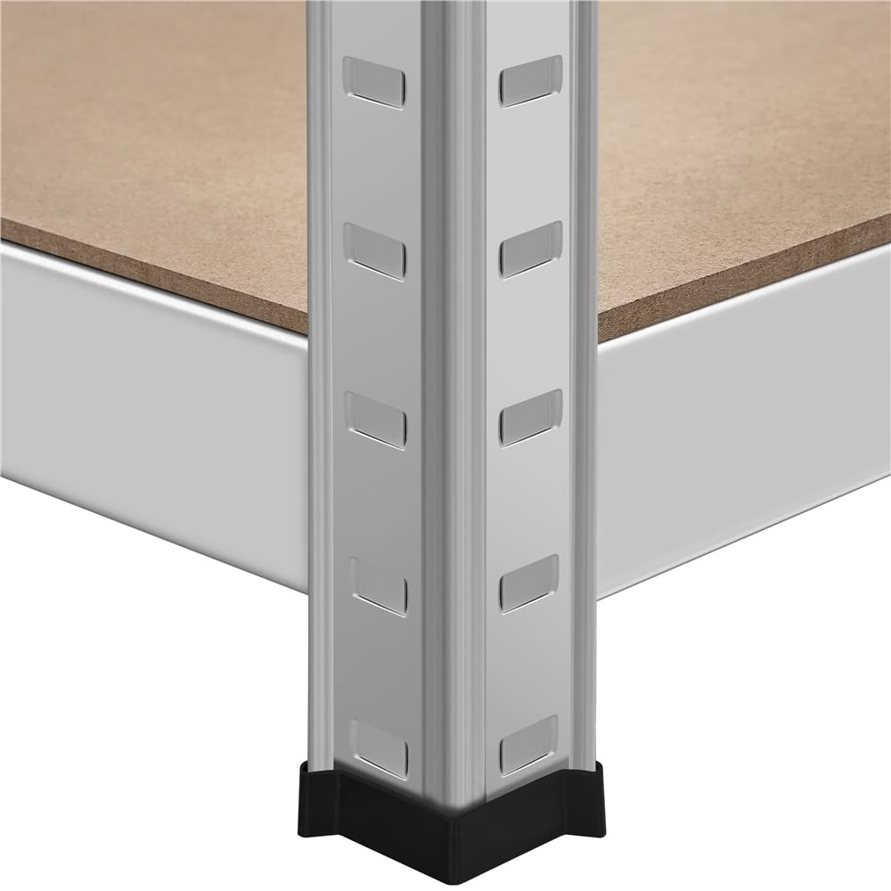 Yaheetech 5-traps opbergrek met verstelbare planken, 3 x 120 l x 45 x 180 h cm, heavy duty rek