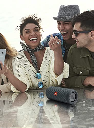 JBL Flip Essential 16 Watt Wireless Bluetooth Portable Speaker (Gunmetal Grey) - Image 7