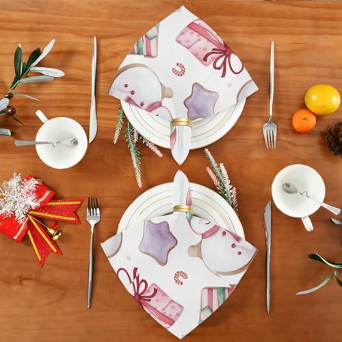 Servilletas de Tela Navideñas Pack x6 Multicolor 20x20 in miniatura 5
