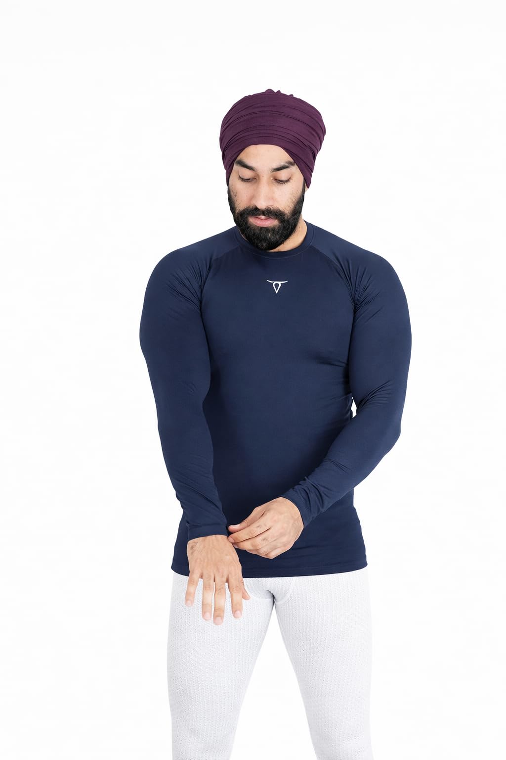 indybull Men's Compression Full Sleeve T-Shirt, Polyester Elastane Ultra-Soft Stretchable, Gym Training Running Sports Base Layer-picture-16