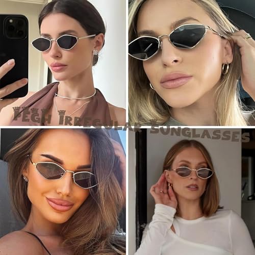 Image of IFLASH Retro Diamond Shape Sunglasses For Men & Women