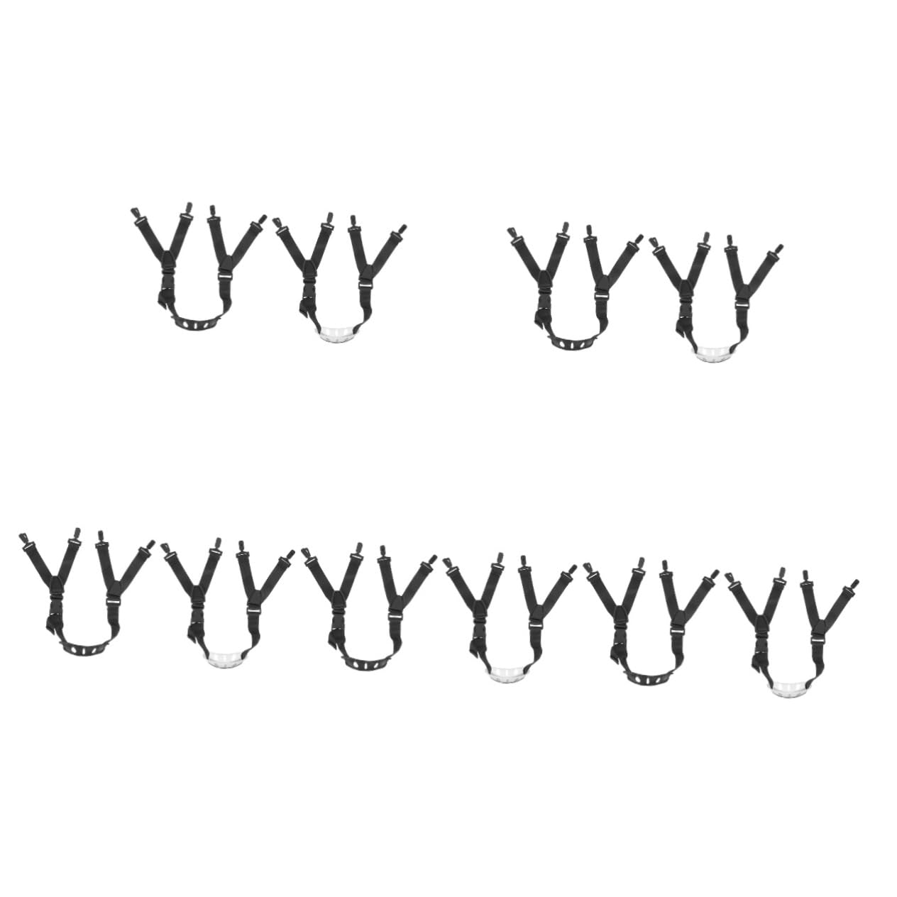 HANABASS 5sets Helmet Adjustable Strap Chin Guard for Softball/football Safety Chain Belt Durable Accessory 2pcs*5