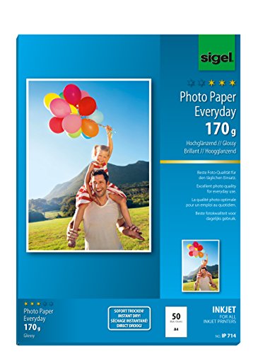IP714 InkJet Fotopapier hochglänzend, weiß, 170 g, A4, 50 Blatt - weitere Stückzahlen